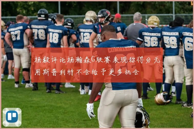 杨毅评论杨瀚森G联赛表现称得分无用斯普利特不会给予更多机会